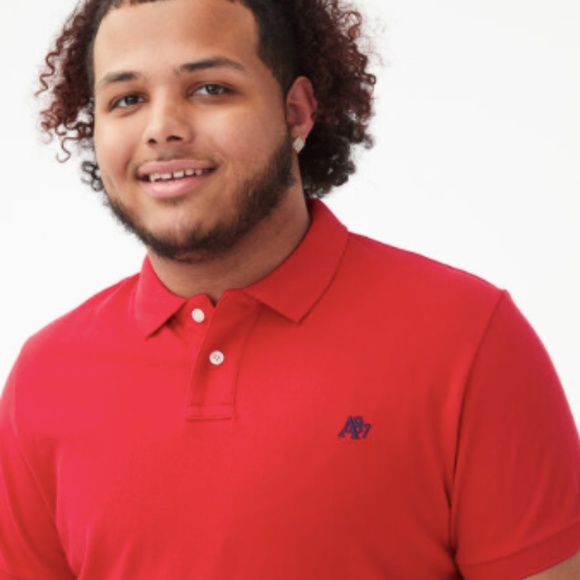 Aeropostale Red Pique Polo Shirt Size 2XL short sleeves top - Picture 7 of 7